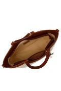 کیف کلاهی زنانه بژ با بند بلند
