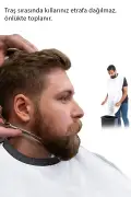 پوشش برش مو و ریش سفید با ونتوز، پیشبند عملی برای اصلاح مو در خانه