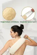 کیسه ماساژ و لایه‌برداری از الیاف کدو تنبل ۱۰۰% طبیعی فرم بلند مناسب برای تمام انواع پوست
