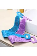 لیف حمام سیلیکونی دوطرفه برای شستشوی کل بدن (صورت، پشت، دست و پا) 60CMX11CM