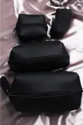 کیف آرایش مشکی ۴ تایی