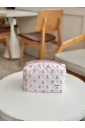 کیف آرایش طرح خرس صورتی - سایز بزرگ