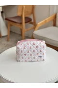 کیف آرایش طرح خرس صورتی - سایز بزرگ
