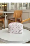 کیف آرایش طرح خرس صورتی - سایز بزرگ