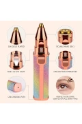 دستگاه اپیلاسیون و اصلاح صورت مدل Simli Luxury با دو سری شارژی مخصوص ابرو و سبیل - یونیسکس