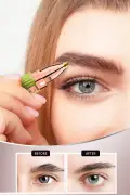 دستگاه اپیلاسیون و اصلاح صورت دو سری شارژی برای ابرو و سبیل یونیسکس