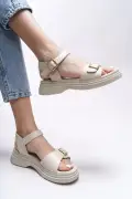 سندل زنانه بریدلیا 0012210 بژ چرم