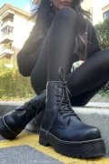 چکمه و بوت زنانه مشکی مات K02578000309