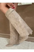 چکمه پاشنه‌دار زنانه سوئدی ویزون با جزئیات توزلوک ولانته