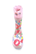 چکمه بارانی دخترانه صورتی با طرح گربه