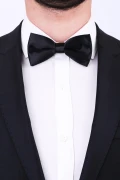 پاپیون ساتن مشکی ساده