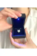 گردنبند مگنتی مانویا سفید با روکش طلا از نقره 925