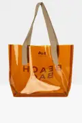 کیف ساحلی زنانه ویزون با طرح چاپی و شفاف M000007257
