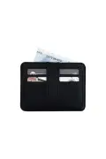 کیف کارت چرمی سیاه شلبی