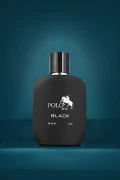 ست کیف پول کلاسیک مردانه با جعبه، کمربند، کارت‌خوان و عطر مشکی