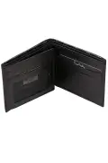 کیف پول مردانه مشکی با لوگو 2361S