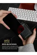 کیف پول مردانه با مکانیزم اتوماتیک و محافظ RFID و بخش پول و کارت ضد سرقت
