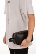 کیف دستی اصلاح مردانه چرم وگان مشکی