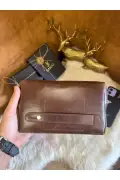 کیف دستی مردانه با دسته چرم طبیعی - کیف مسافرتی - کیف اصلاح