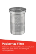 چای‌ساز AR3129 دمیند 1800 وات، ظرفیت 1 لیتر، استیل