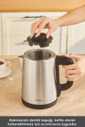 چای ساز استیل ۲ در ۱ کاراچا مدل تی بریک مشکی