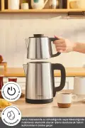 چای ساز استیل ۲ در ۱ کاراچا مدل تی بریک مشکی