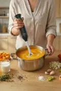 همزن دستی با تیغه استیل ضد زنگ KHB-4421 | 500 وات و موتور بی‌صدا و کابل برق 1.5 متری