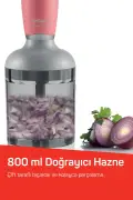 ست مخلوط کن آر1108 اسمارتی نیو 900 وات، با همزن و قطعات خردکن، با تیغه‌های استیل ضد زنگ، مشکی