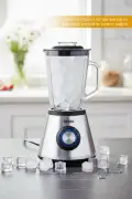 مخلوط کن توربو SHB-7520 – 400 وات، 1.5 لیتر، با مخزن شفاف، 6 تیغه برای یخ‌شکن و اسموتی