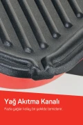 گریل و توست‌ساز 1800 وات آر2007 سلطان با ظرفیت 4 تکه، بدنه با قابلیت باز شدن 180 درجه، قرمز