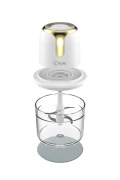 خردکن غذای بی‌سیم شارژی Kc-8221 – مخزن شیشه‌ای 1.2 لیتری، ربات آشپز با تیغه‌های استیل ضد زنگ