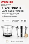 مخلوط‌کن راندو دوغریچی ۲ لیتر با مخزن استیل و شیشه‌ای مدل MSL-1221-2