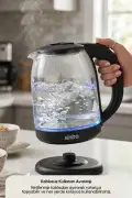 کتری برقی بی‌سیم شیشه‌ای SK-8030 (SK-7338)
