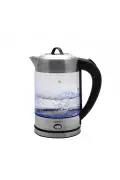 دستگاه چای‌ساز و کتری برقی Cam Inox 2202 با بدنه شیشه‌ای بوروسیلیکات