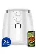 سرخ‌کن سریع بی‌سیم XL سفید (سرخ‌کن بدون روغن Airfryer) HAF-01