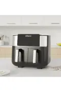 سرخ‌کن هوایی K20، سرخ‌کن دو محفظه‌ای، XXL، 2850 وات، مشکی