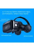 عینک واقعیت مجازی با هدفون برای فیلم‌های 3D و بازی‌های ویدیویی، سازگار با تمام تلفن‌ها - VR-box