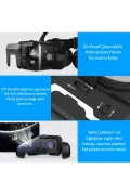 عینک واقعیت مجازی با هدفون برای فیلم‌های 3D و بازی‌های ویدیویی، سازگار با تمام تلفن‌ها - VR-box