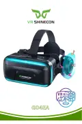 عینک واقعیت مجازی با هدفون برای فیلم‌های 3D و بازی‌های ویدیویی، سازگار با تمام تلفن‌ها - VR-box