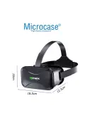 عینک واقعیت مجازی VRPARK V7 3D + کنترلر بلوتوث بی‌سیم VR-AL4749