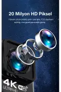 دوربین اکشن 4K Ultra HD WiFi | 20MP | 20 قطعه لوازم جانبی | زاویه دید 170° | کیف ضد آب