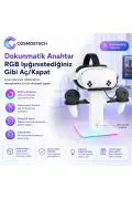 پایه شارژ VR با نور RGB | نگهدارنده عینک VR و کنترلر سازگار با Meta Quest 3S / Quest 3 / Quest 2