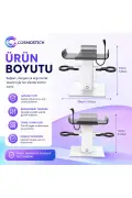 پایه شارژ VR با نور RGB | نگهدارنده عینک VR و کنترلر سازگار با Meta Quest 3S / Quest 3 / Quest 2