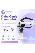 پایه شارژ VR با نور RGB | نگهدارنده عینک VR و کنترلر سازگار با Meta Quest 3S / Quest 3 / Quest 2