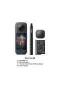 کیت شروع دوربین اکشن X5 8K 360 – حسگر دوگانه، باتری اضافی، چوب سلفی، HDR فعال