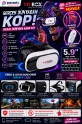 عینک واقعیت مجازی Xx-33 Vrbox 3D 2 با کنترل از راه دور هدیه