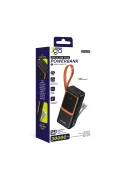 پاوربانک GPW-08 با ظرفیت 30000mAh و شارژ سریع PD22.5W | دارای 4 خروجی USB، کابل داخلی Type-C و Lightning
