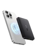 پاوربانک EnerFill FM12 مگ‌سیف Qi2 با ظرفیت 10000mAh و توان 22.5W سیاه