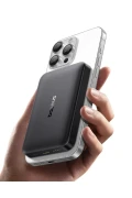 پاوربانک EnerFill FM12 مگ‌سیف Qi2 با ظرفیت 10000mAh و توان 22.5W سیاه