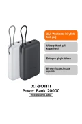 پاوربانک 20000mAh (کابل یکپارچه) خاکستری روشن